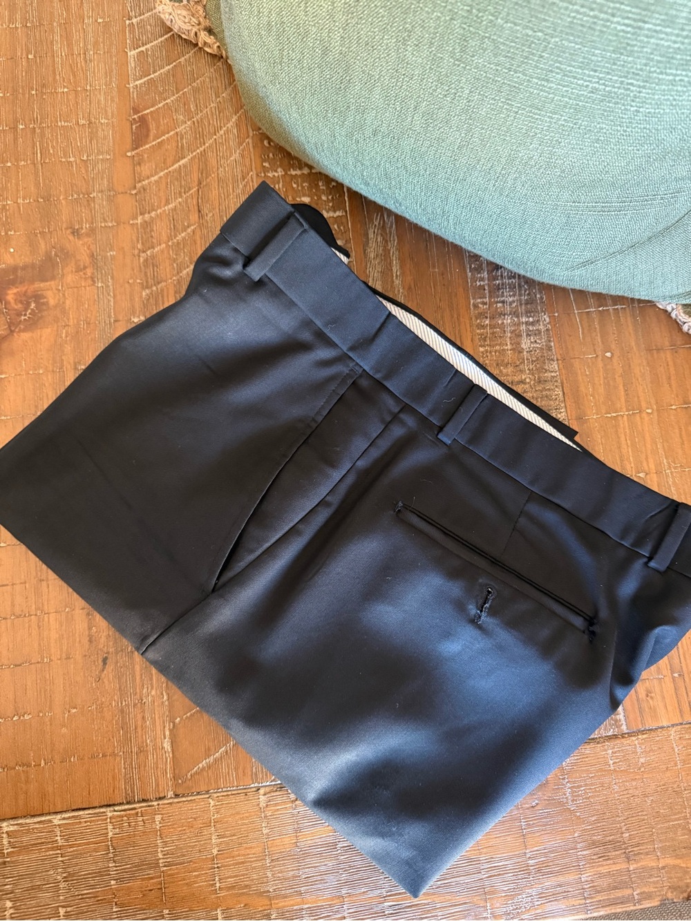 Saks Fifth Avenue Black Men's Dress Pants - Picture 2 of 5